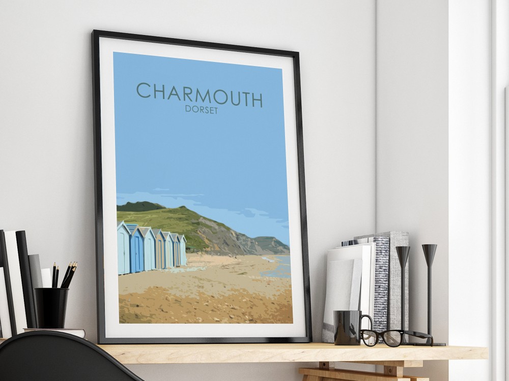Charmouth Beach Print