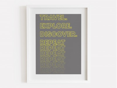 Travel Explore Discover Print